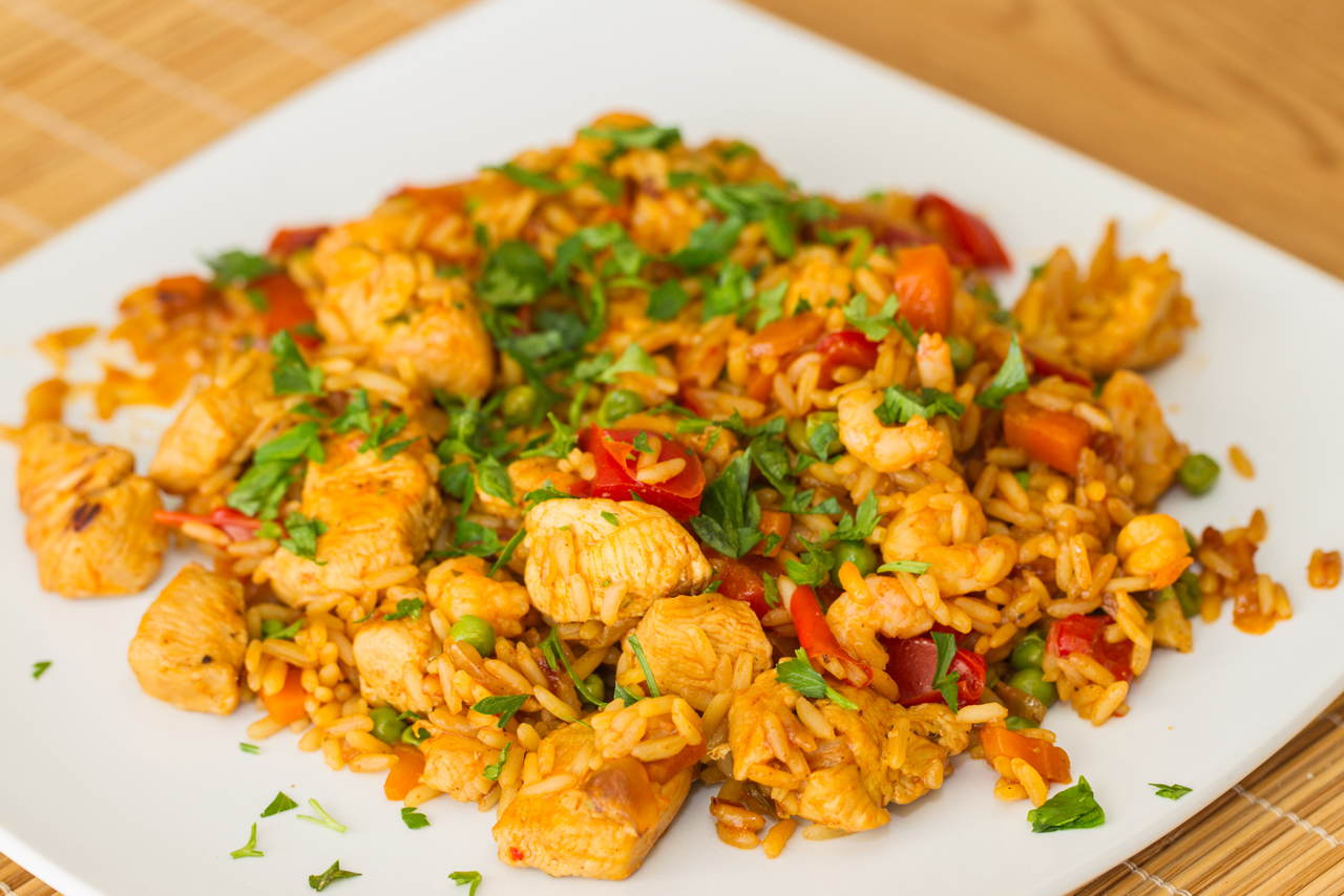 Wok De Verduras Con Arroz Y Pollo Fcil Receta De Esteraracil