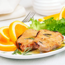 Receta Chuletas de Cerdo a la Naranja - Hornea sobre la estufa con Kitchen Fair