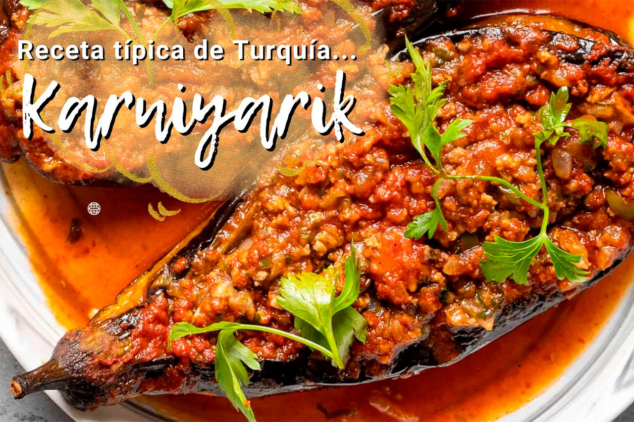 receta típica de Turquía horneada sobre la estufa: Karniyarik