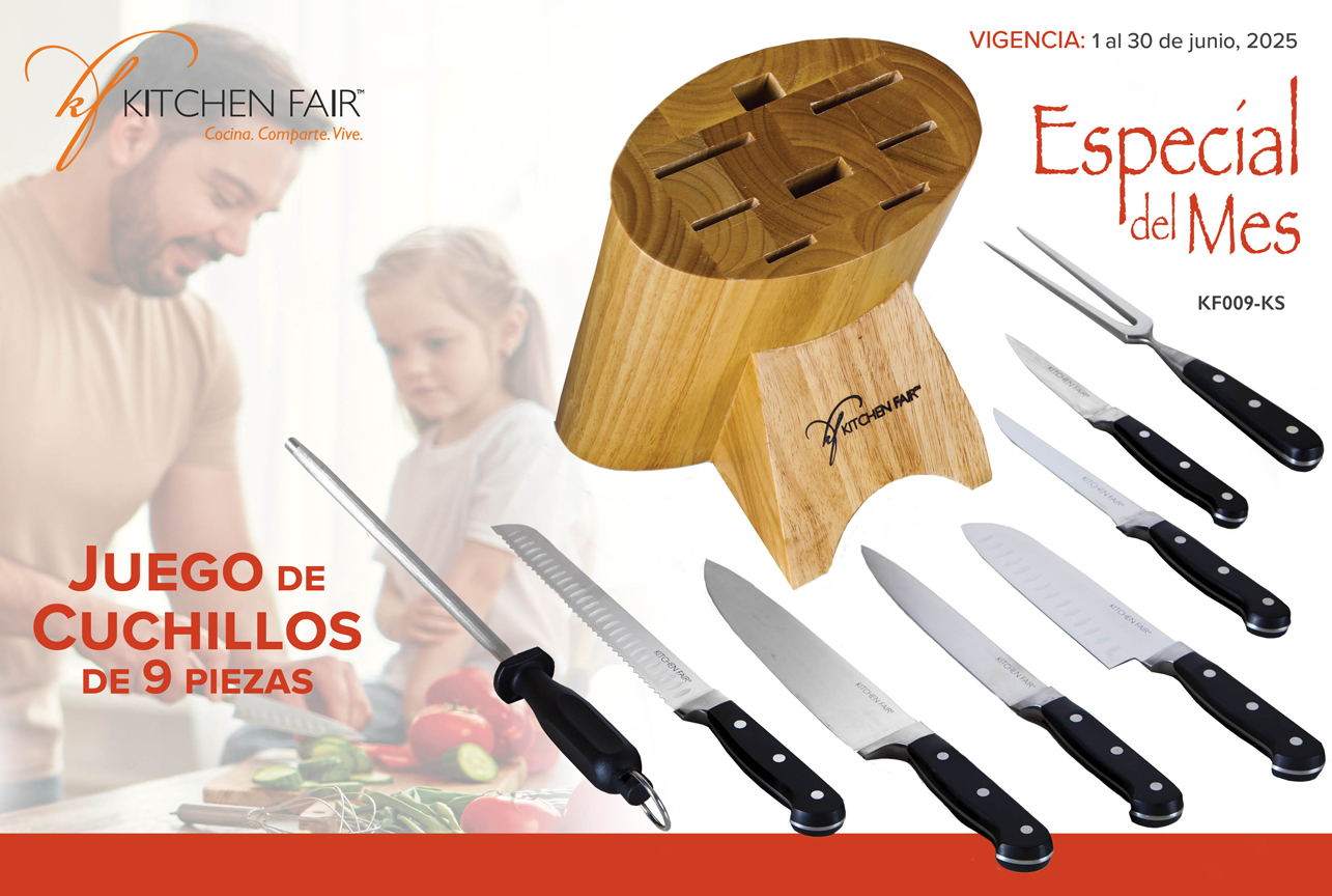 Juego de Cuchillos de 9 Piezas - Kitchen Fair