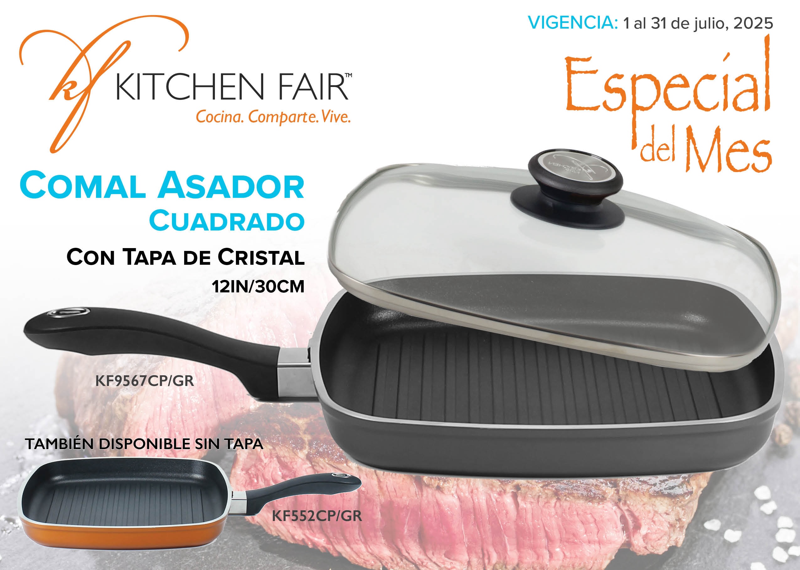 Comal Asador Cuadrado